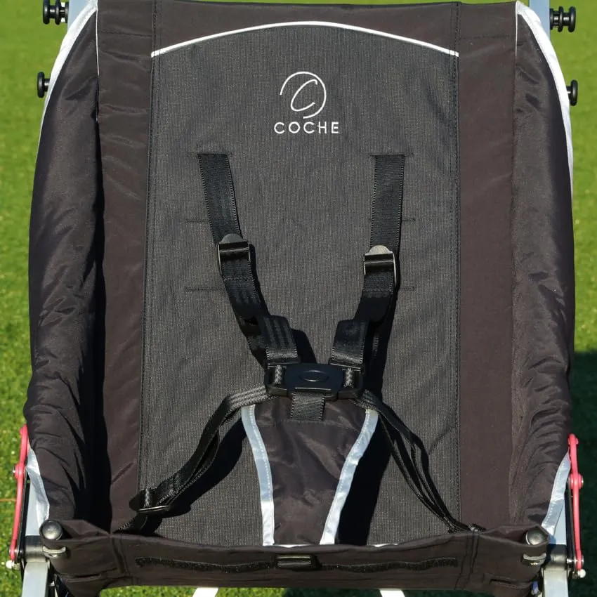 Coche XL Special Needs Stroller, Disability Stroller for Older Child, Larger Size Pushchair, Easy Folding System, Lightweight Aluminum Frame (Black)