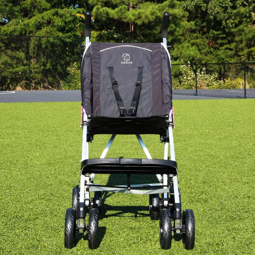 Coche XL Special Needs Stroller, Disability Stroller for Older Child, Larger Size Pushchair, Easy Folding System, Lightweight Aluminum Frame (Black)