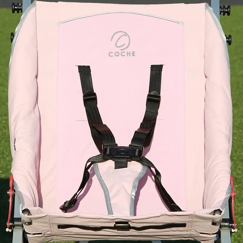 Coche XL Special Needs Stroller, Disability Stroller for Older Child, Larger Size Pushchair, Easy Folding System, Lightweight Aluminum Frame (Pink)