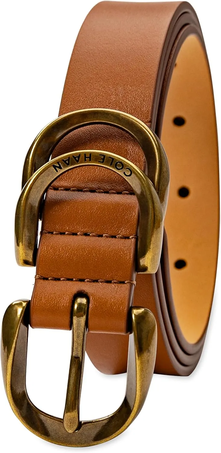 Cole Haan Women's Metal Loop Skinny Dress Belt