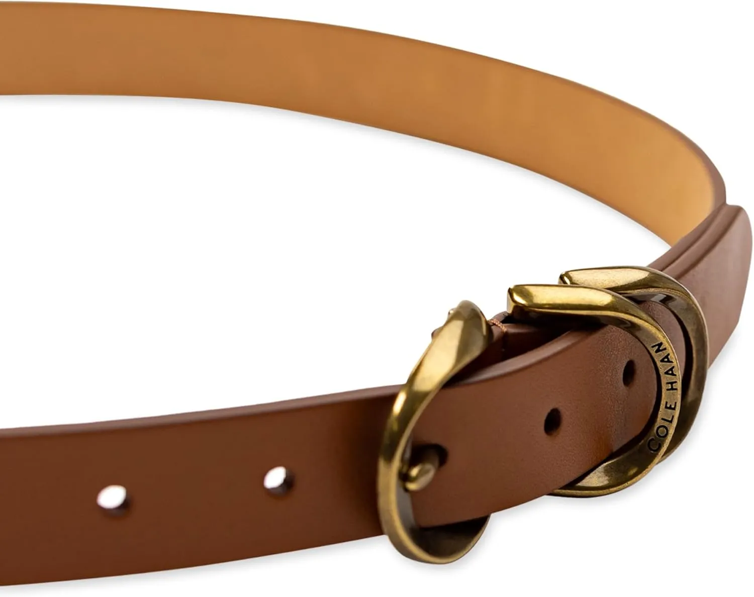 Cole Haan Women's Metal Loop Skinny Dress Belt