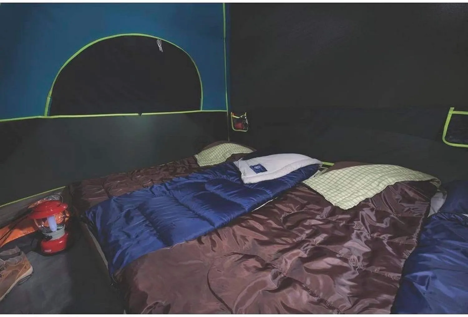 Coleman Camping Tent with Screen Room 4 Person Carlsbad Dark Room Dome Tent with Screened Porch