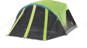 Coleman Camping Tent with Screen Room 4 Person Carlsbad Dark Room Dome Tent with Screened Porch