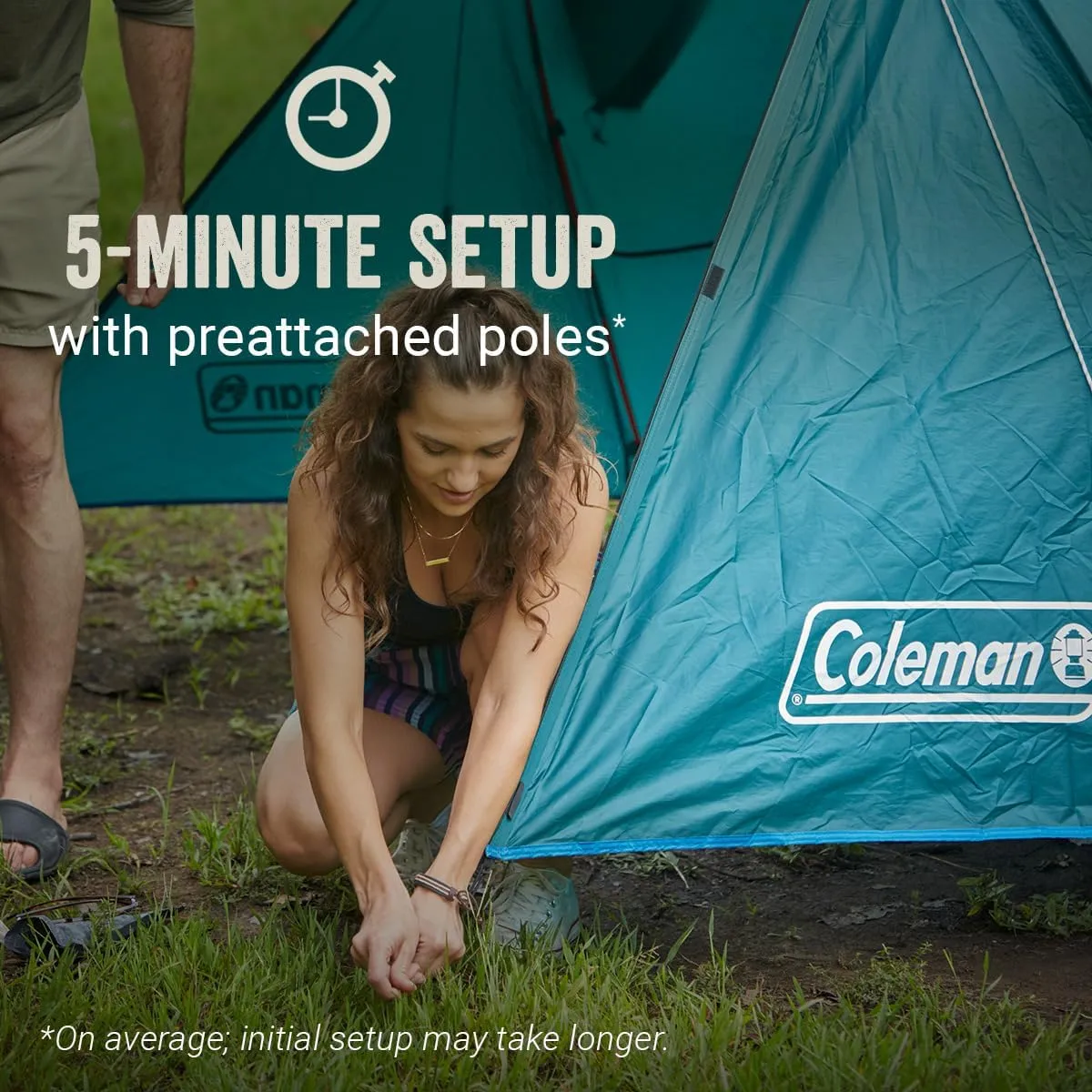 Coleman Skydome Tent with Full-Fly Weather Vestibule