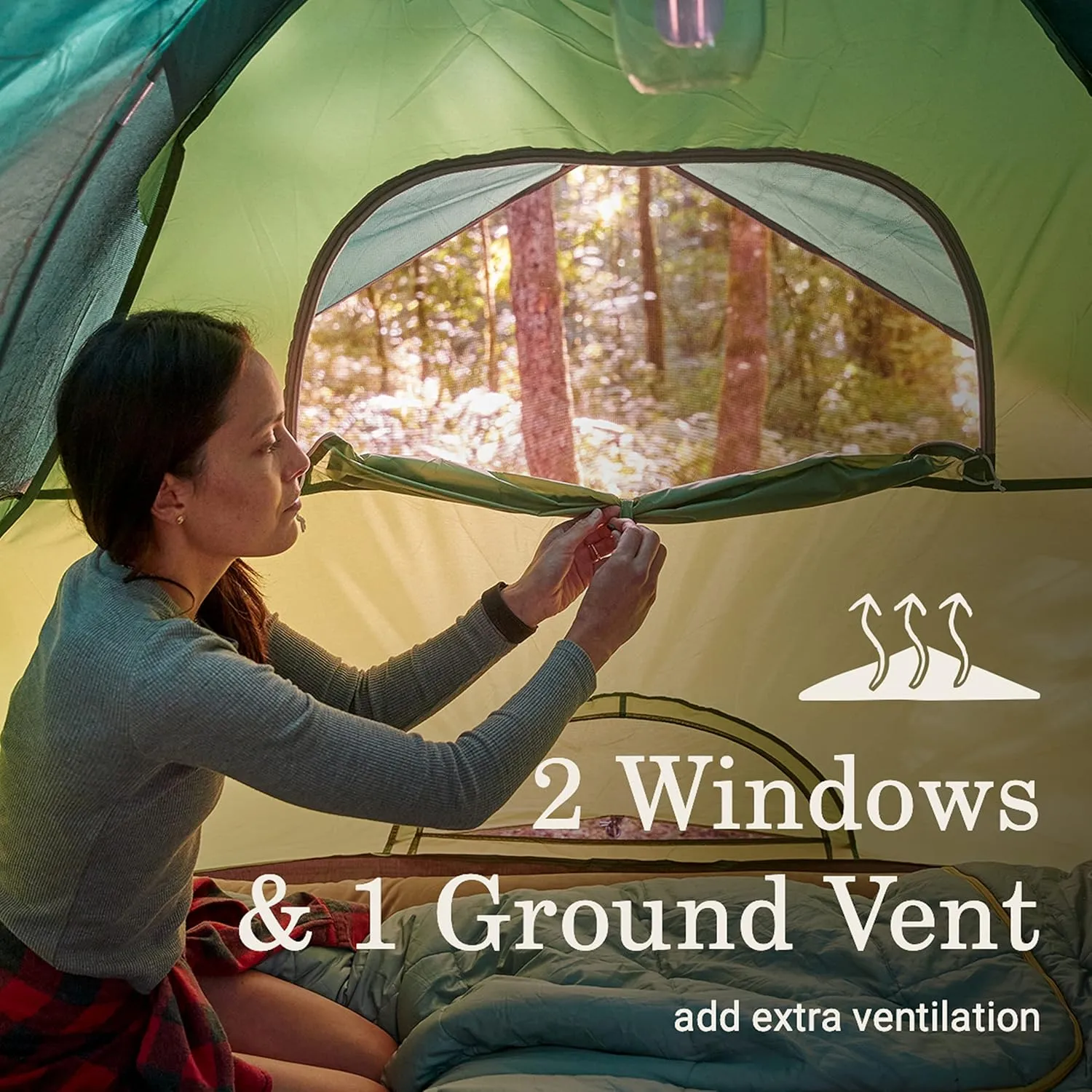 Coleman Sundome 6-Person Tent with Rainfly, Weatherproof Tent Sets Up in 10 Mins