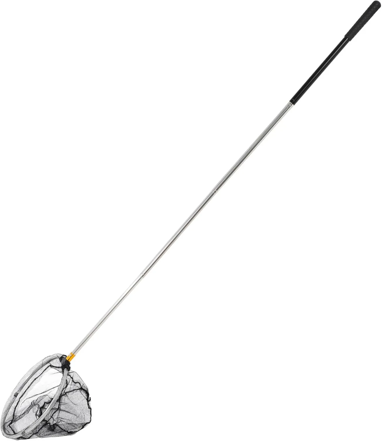Collapsible Fishing Net Telescoping Handle 1 Set Telescoping Rod Net Soft Grip Freshwater/Saltwater Fishing Gear