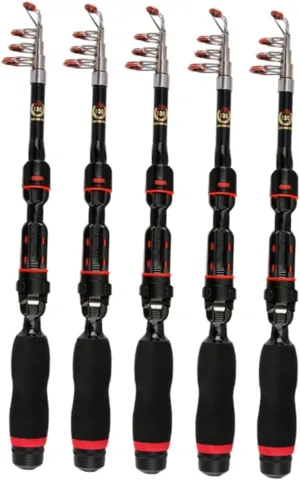 Collapsible Fishing Rod Telescoping Pole Compact Fly Fishing Rod Accessory 1.2m