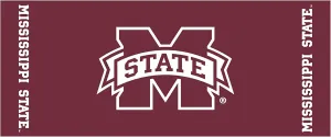 Collegiate Kwik-Covers Rectangle Plastic Table Covers, Bundle of 2 (Mississippi State University, 6')