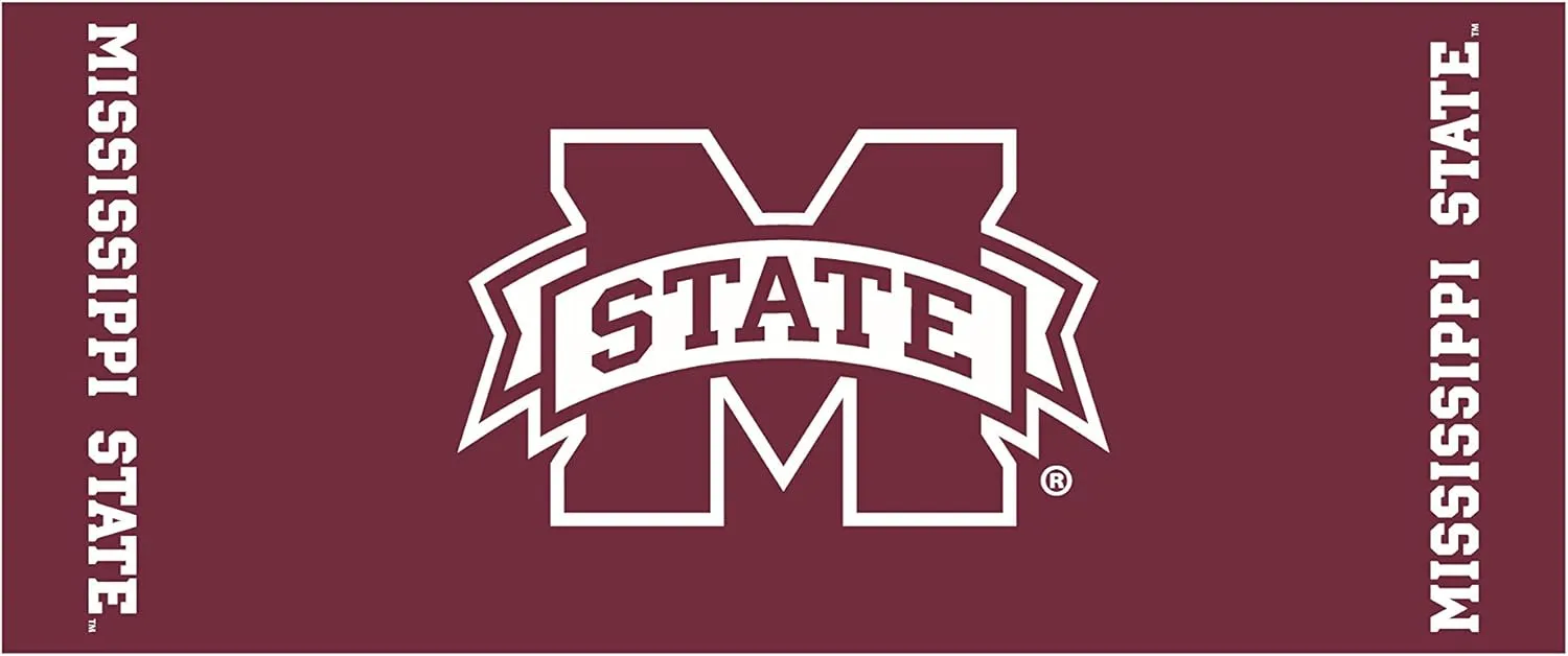 Collegiate Kwik-Covers Rectangle Plastic Table Covers, Bundle of 2 (Mississippi State University, 6')