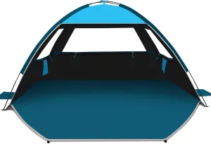 COMMOUDS Beach Tent Sun Shade for 3/4-5/6-7/8-10 Person, UPF 50  Beach Sun Shelter Canopy Tent, Lightweight, Easy Set Up and Carry