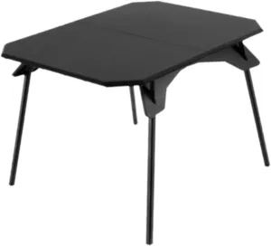 Compact Folding Table for Outdoor Activities with Adjustable Height, Black
