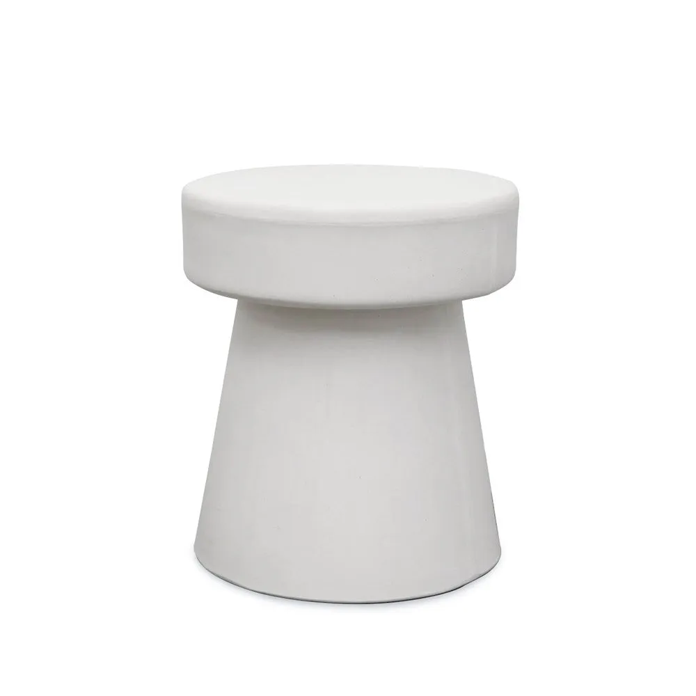 Concrete Side Table / Stool in Grey Mushroom or White