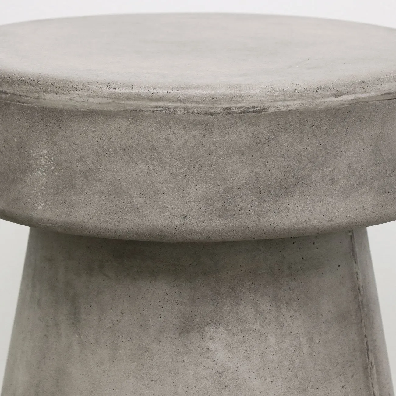 Concrete Side Table / Stool in Grey Mushroom or White