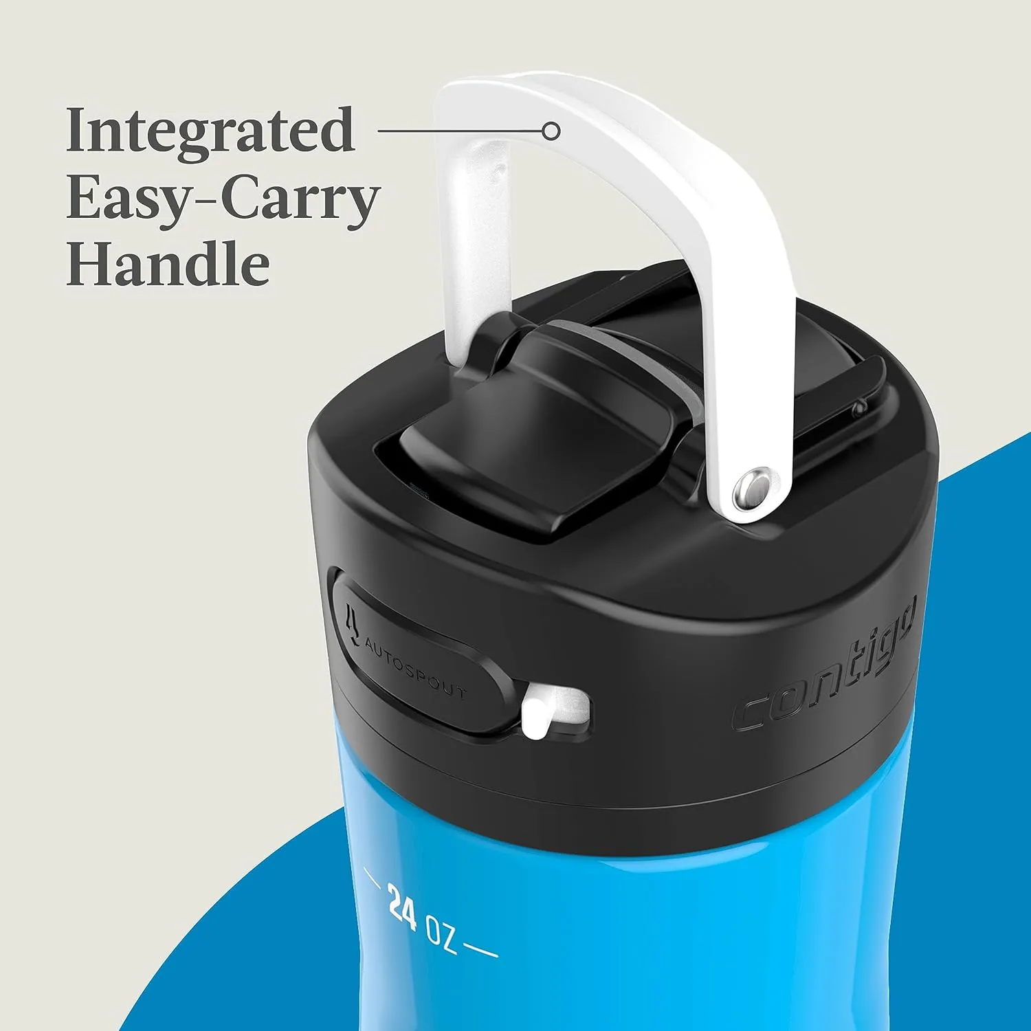 Contigo Ashland Chill Stainless Steel Water Bottle 24oz Leakproof Lid & Straw Keep Drinks Cold for 24hrs & Hot for 6hrs Ideal for Travel Work School