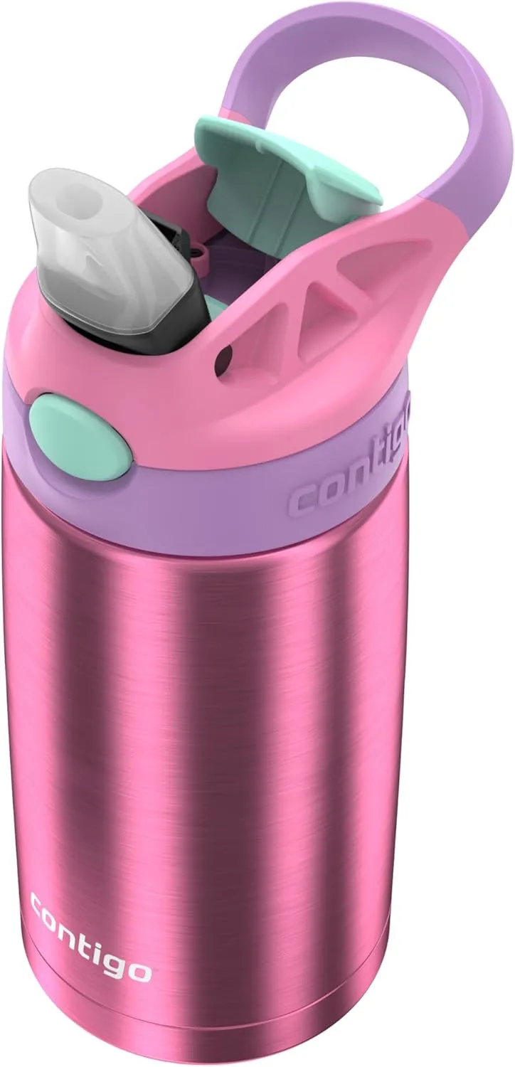 Contigo® Kids Stainless Steel Water Bottle with Redesigned AUTOSPOUT® Straw, 13 oz