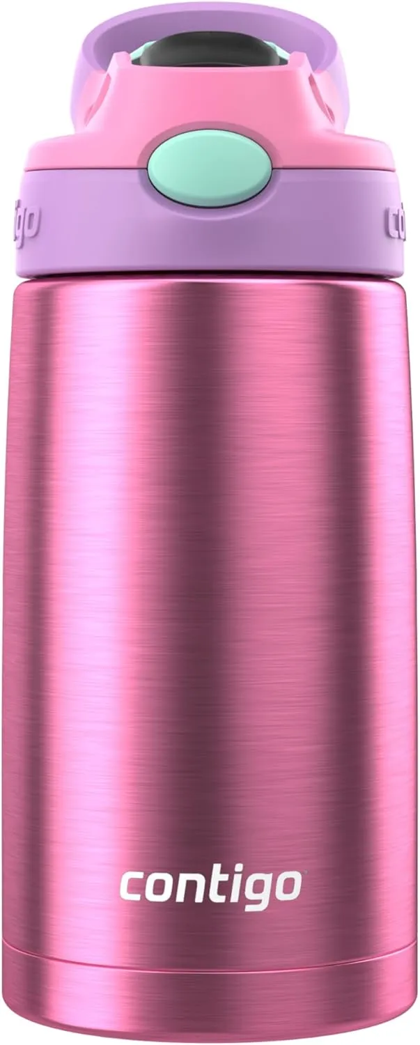 Contigo® Kids Stainless Steel Water Bottle with Redesigned AUTOSPOUT® Straw, 13 oz