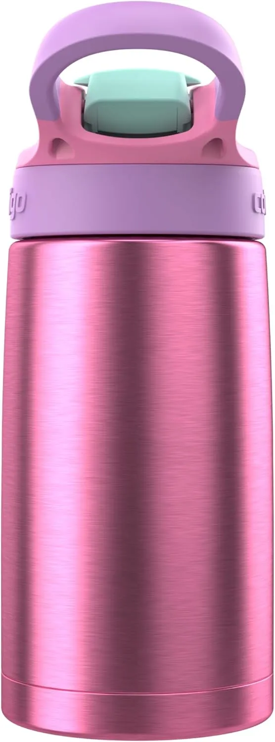 Contigo® Kids Stainless Steel Water Bottle with Redesigned AUTOSPOUT® Straw, 13 oz