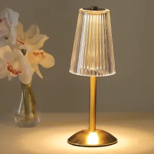 Cordless Table Lamp, 12'' Tall Portable Rechargeable Battery Operated Lamp for Table/Dining Room/Desk/Home, Dimmable Touch Control Table Lamps