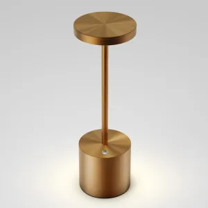 Cordless Table Lamps Rechargeable - Outdoor Waterproof LED Table Light Portable 5000mAh Battery Operated Lamp 3 Color Stepless Dimming with Memory Function for Restaurant Dining Patio Bronze
