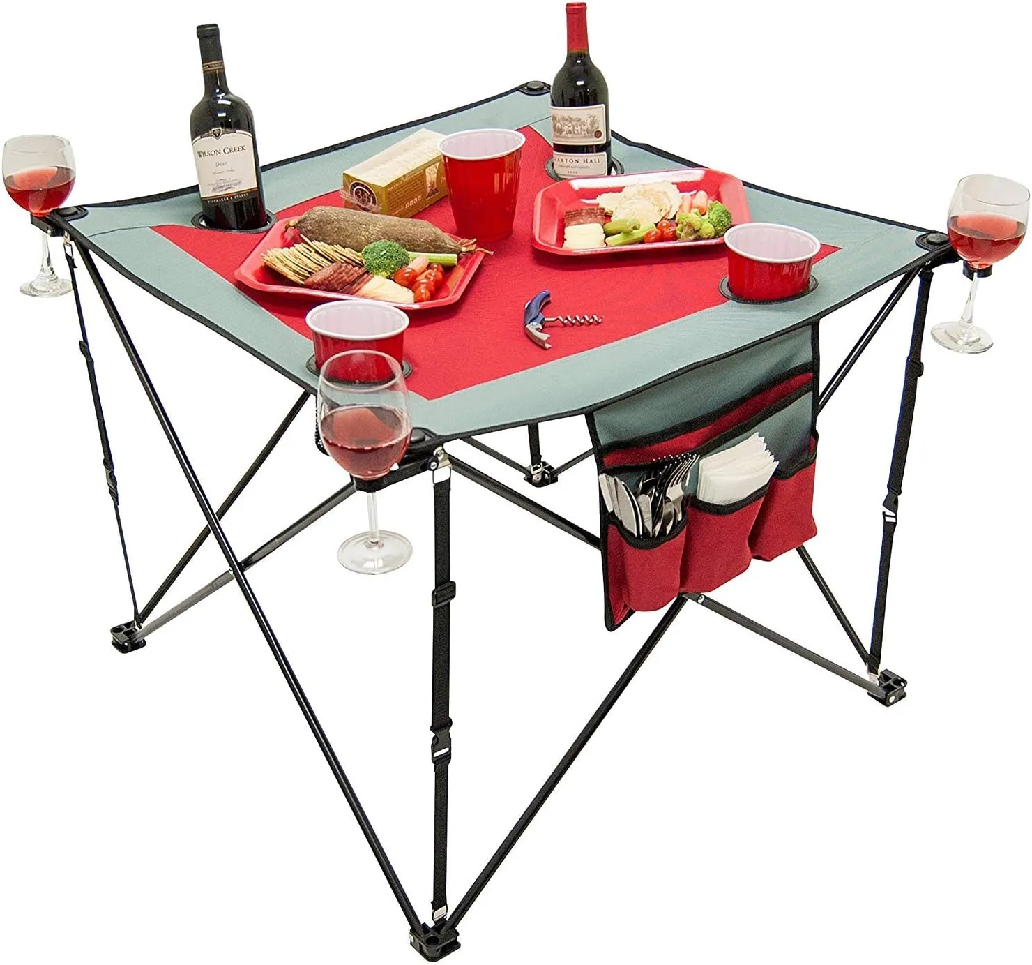 Creative Outdoor Folding Wine Table | Portable | Camping Beach Picnic & Patio