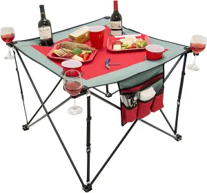 Creative Outdoor Folding Wine Table | Portable | Camping Beach Picnic & Patio