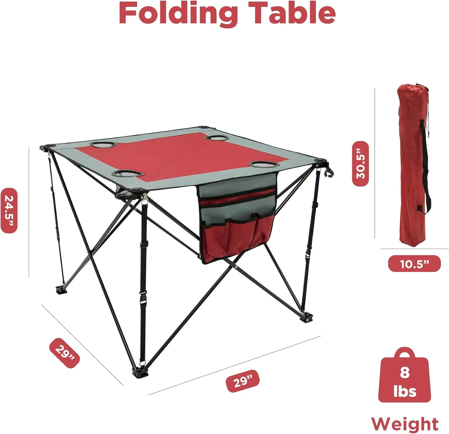 Creative Outdoor Folding Wine Table | Portable | Camping Beach Picnic & Patio