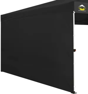 CROWN SHADES SunWall Silver Coated for 12x12 Pop up Canopy Tent, 1 Pack Sidewall Only with Silver Coating (1 Pack, Black)