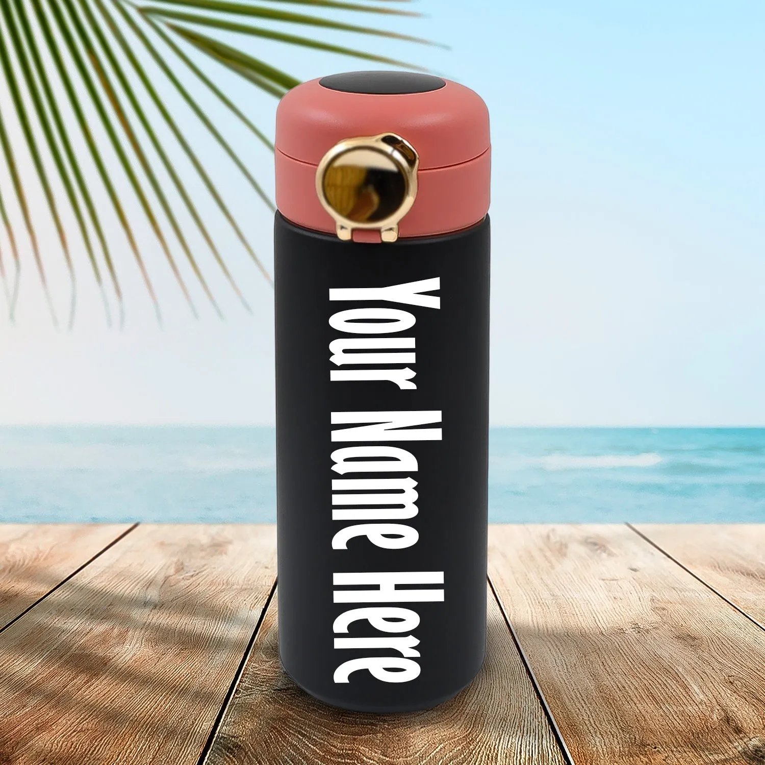 Customize Smart Vacuum Insulated Water Bottle with LED Temperature Display (450 ML Approx)