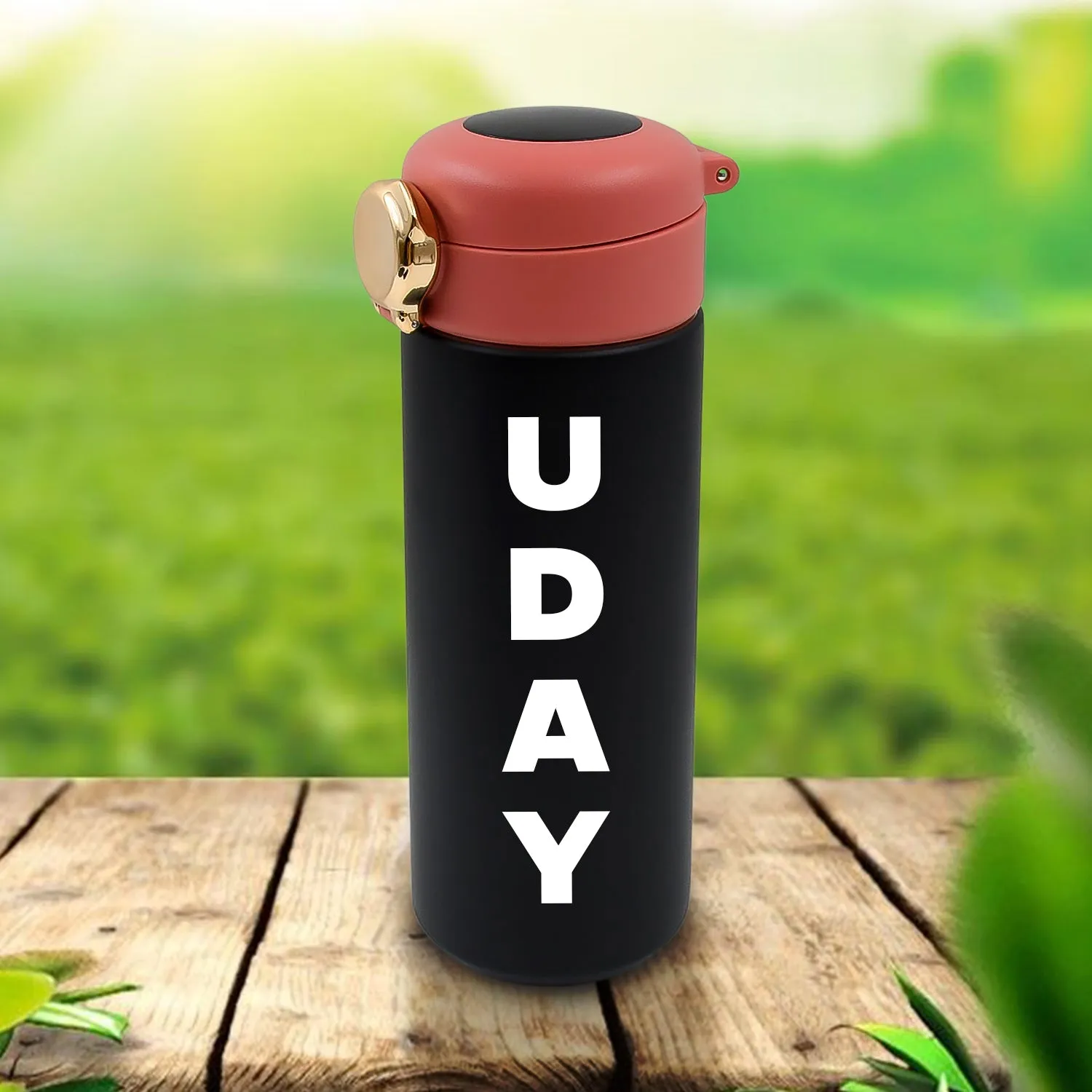 Customize Smart Vacuum Insulated Water Bottle with LED Temperature Display (450 ML Approx)