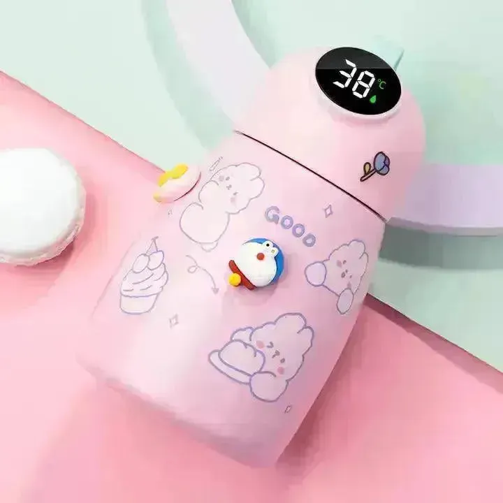 Cute Kawaii Temperature Display Bottle (500 ml)