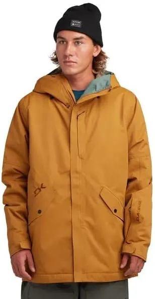 Dakine Reach 20K Insulated Parka, Water-Resistant, Hooded, Black (US, Alpha, Large, Regular, Regular, Golden Yellow)