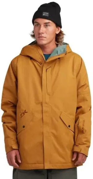 Dakine Reach 20K Insulated Parka, Water-Resistant, Hooded, Black (US, Alpha, Large, Regular, Regular, Golden Yellow)