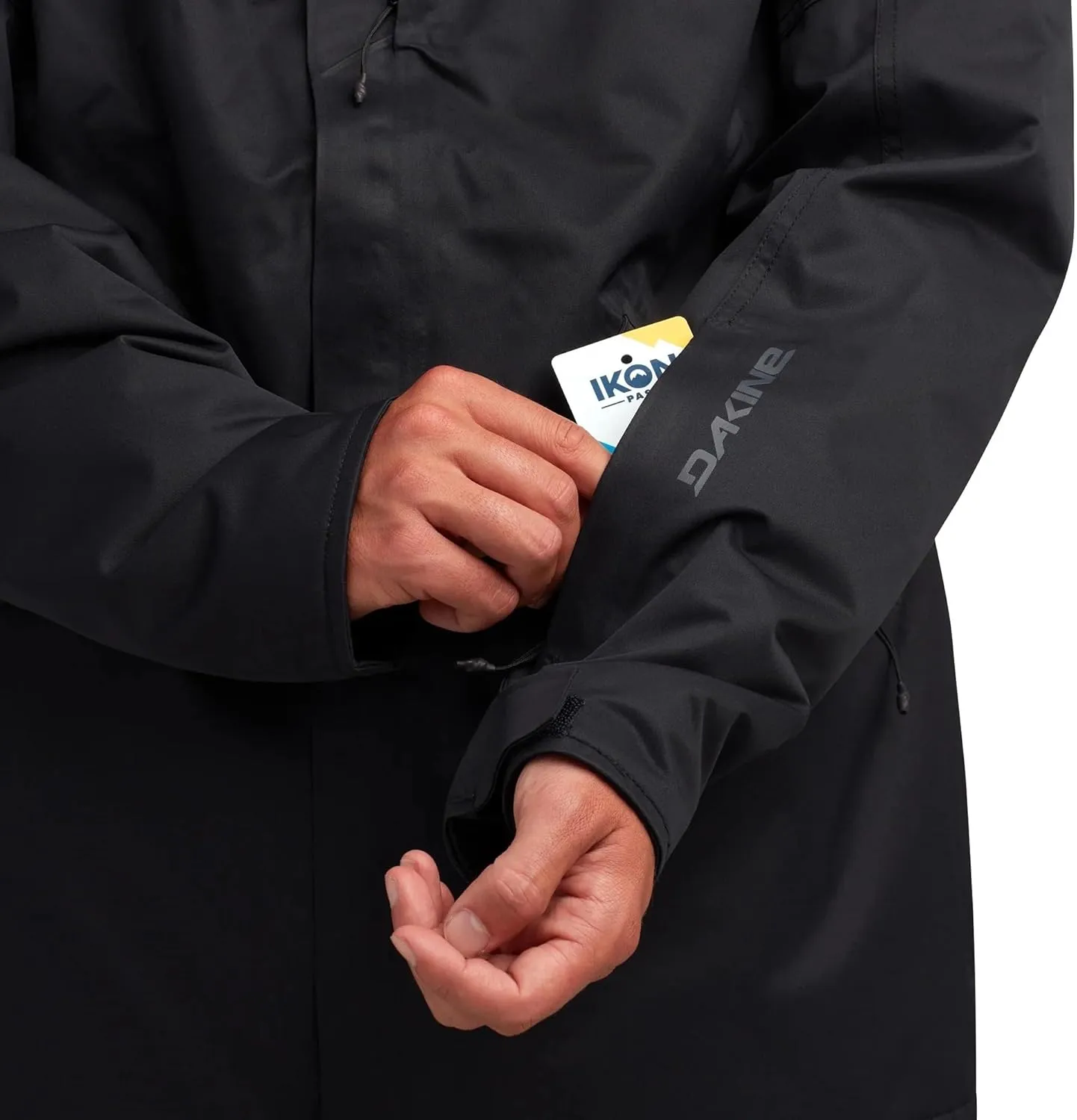 Dakine Reach 20K Insulated Parka, Water-Resistant, Hooded, Black (US, Alpha, XX-Large, Regular, Regular, Black)