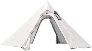 DANCHEL OUTDOOR Backpacking Hot Tent with Stove Jack for 2/4 Person Camping, 4 Season Lighweight Teepee Tent for Hunting Winter Solo Camping,10.5ft/13ft