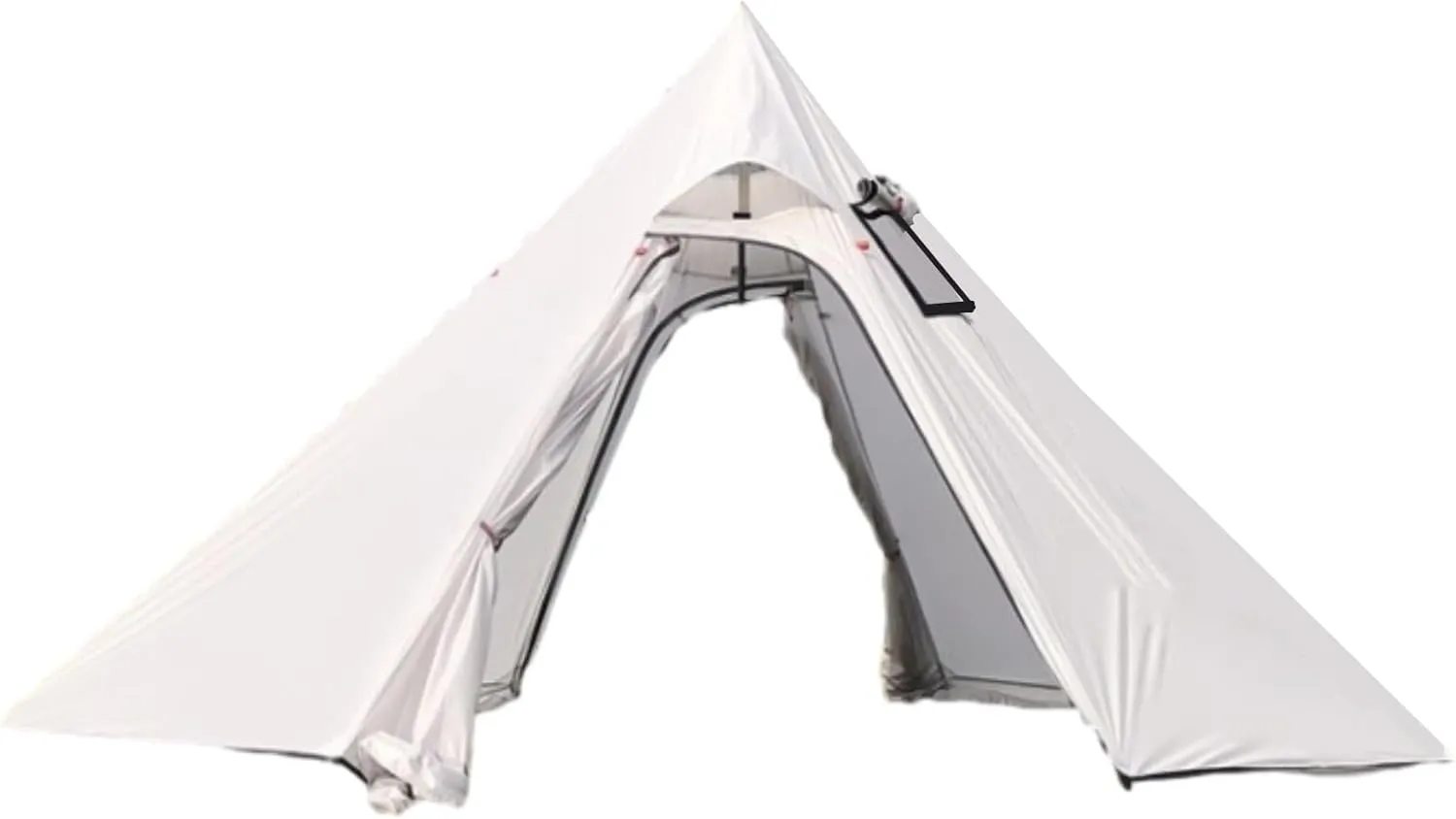 DANCHEL OUTDOOR Backpacking Hot Tent with Stove Jack for 2/4 Person Camping, 4 Season Lighweight Teepee Tent for Hunting Winter Solo Camping,10.5ft/13ft
