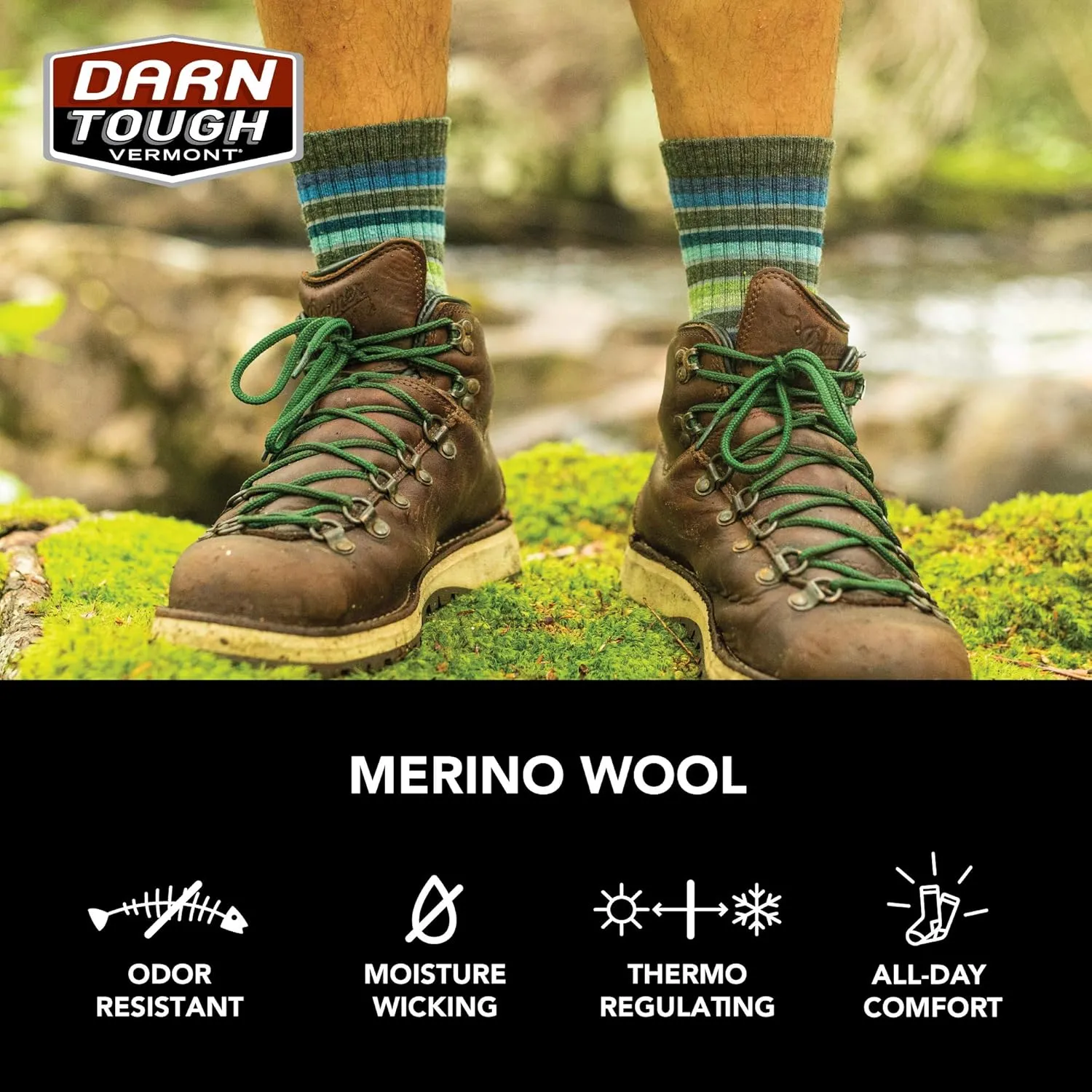 Darn Tough Vermont CDT Micro Crew Lightweight with Cushion