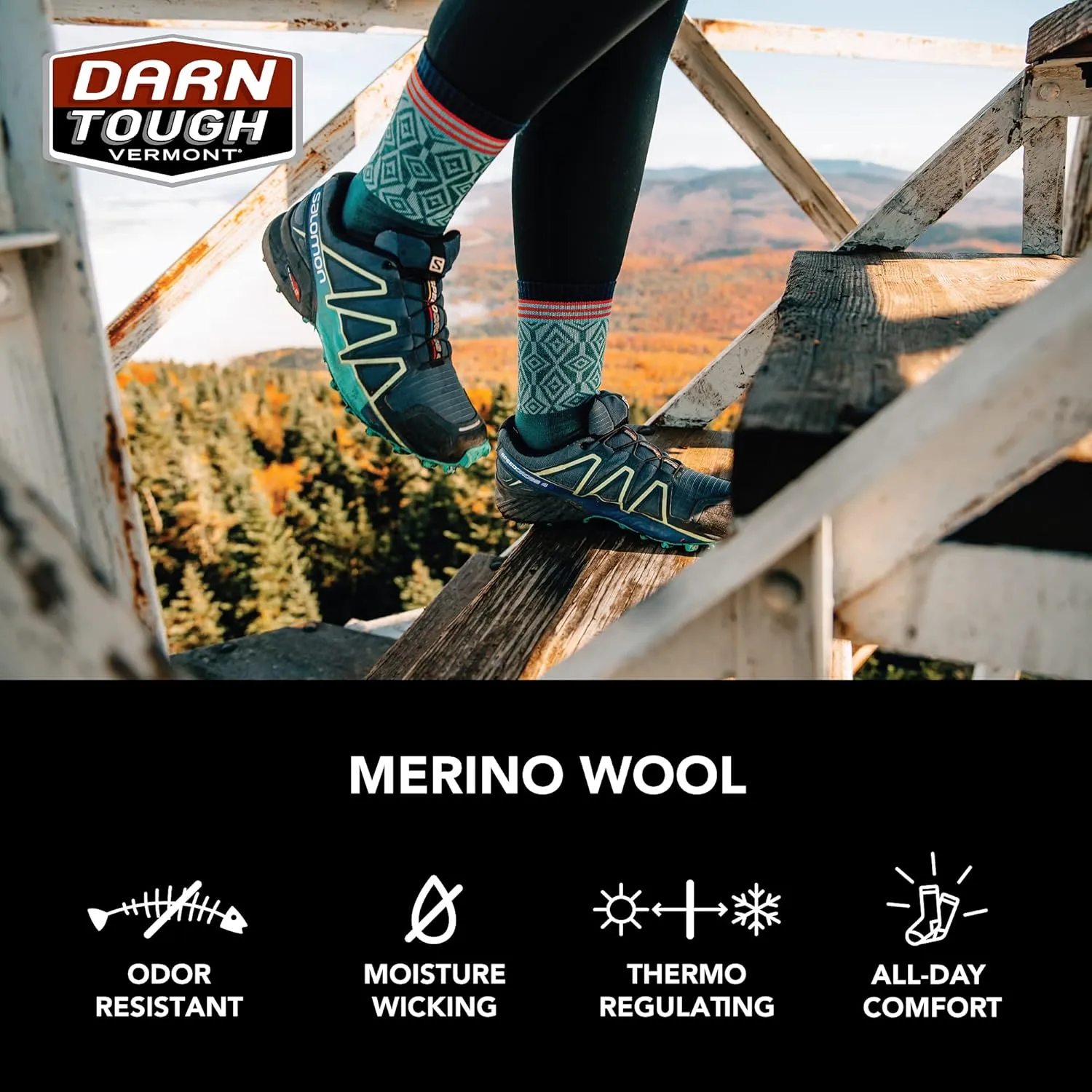 Darn Tough Vermont Women's Sobo Micro Crew Lightweight with Cushion