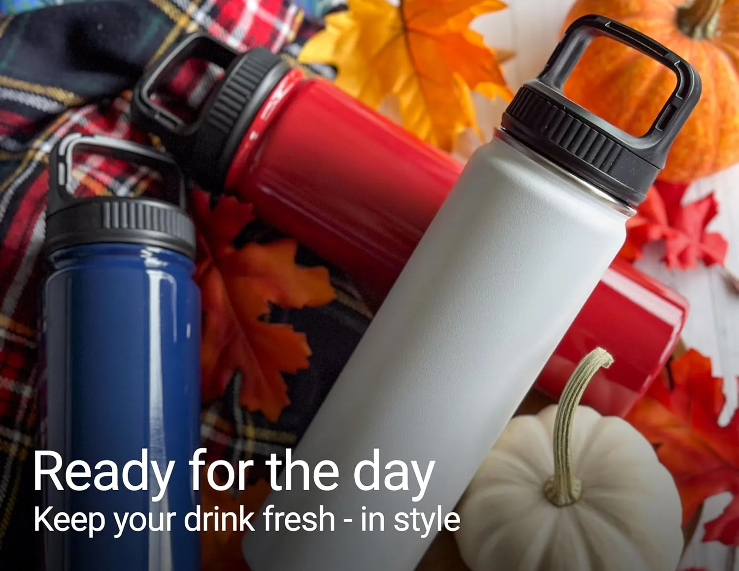 Davidson College 32 Oz Engraved Black Insulated Double Wall Stainless Steel Water Bottle Tumbler Officially Licensed Collegiate Product