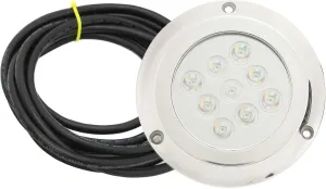 DC 12V‑24V Marine Underwater Light, Marine Dome Lighting, Yacht Underwater Light Tempered Glass IP68 Waterproof for Swimming Pool Marine Yacht Accessories (White Light)