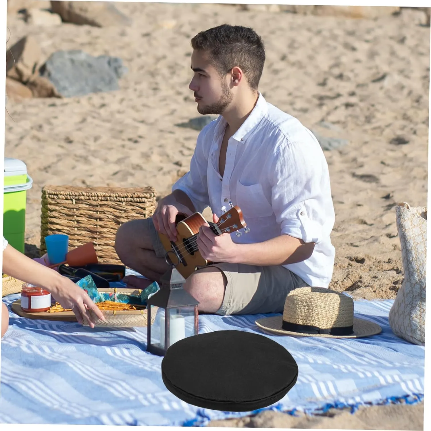 DECHOUS 5pcs Chair Cushion Lightweight Camping Stool Mat for Fishing Travel Outdoor Activities Ergonomic Portable