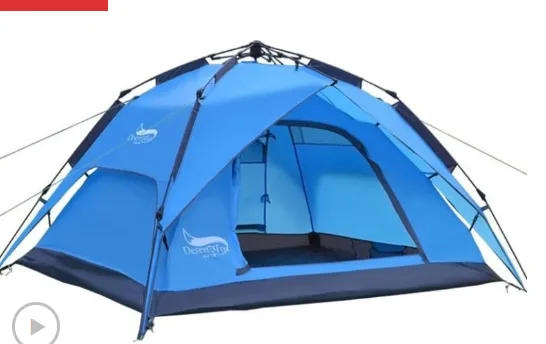 DesertFox? Easy Set up 4 Person Camping Tent - Olive
