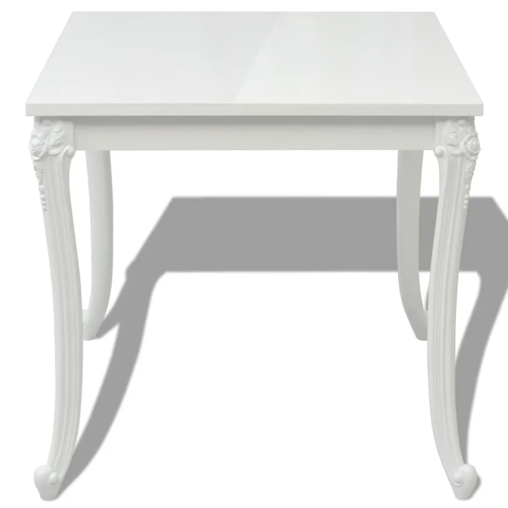 Dining Table Kitchen Table Dining Room Dinner Table High Gloss White