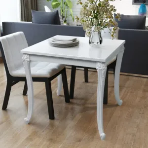 Dining Table Kitchen Table Dining Room Dinner Table High Gloss White