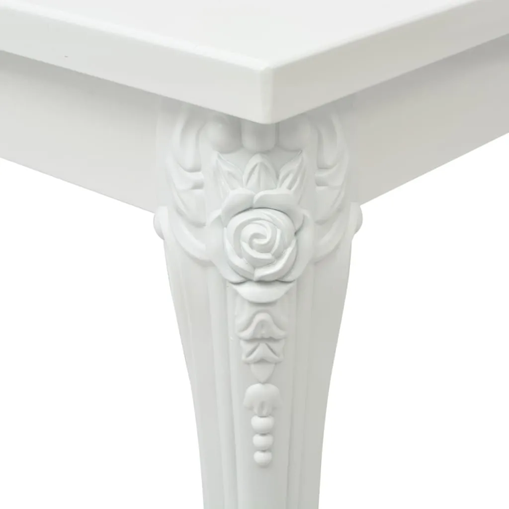 Dining Table Kitchen Table Dining Room Dinner Table High Gloss White