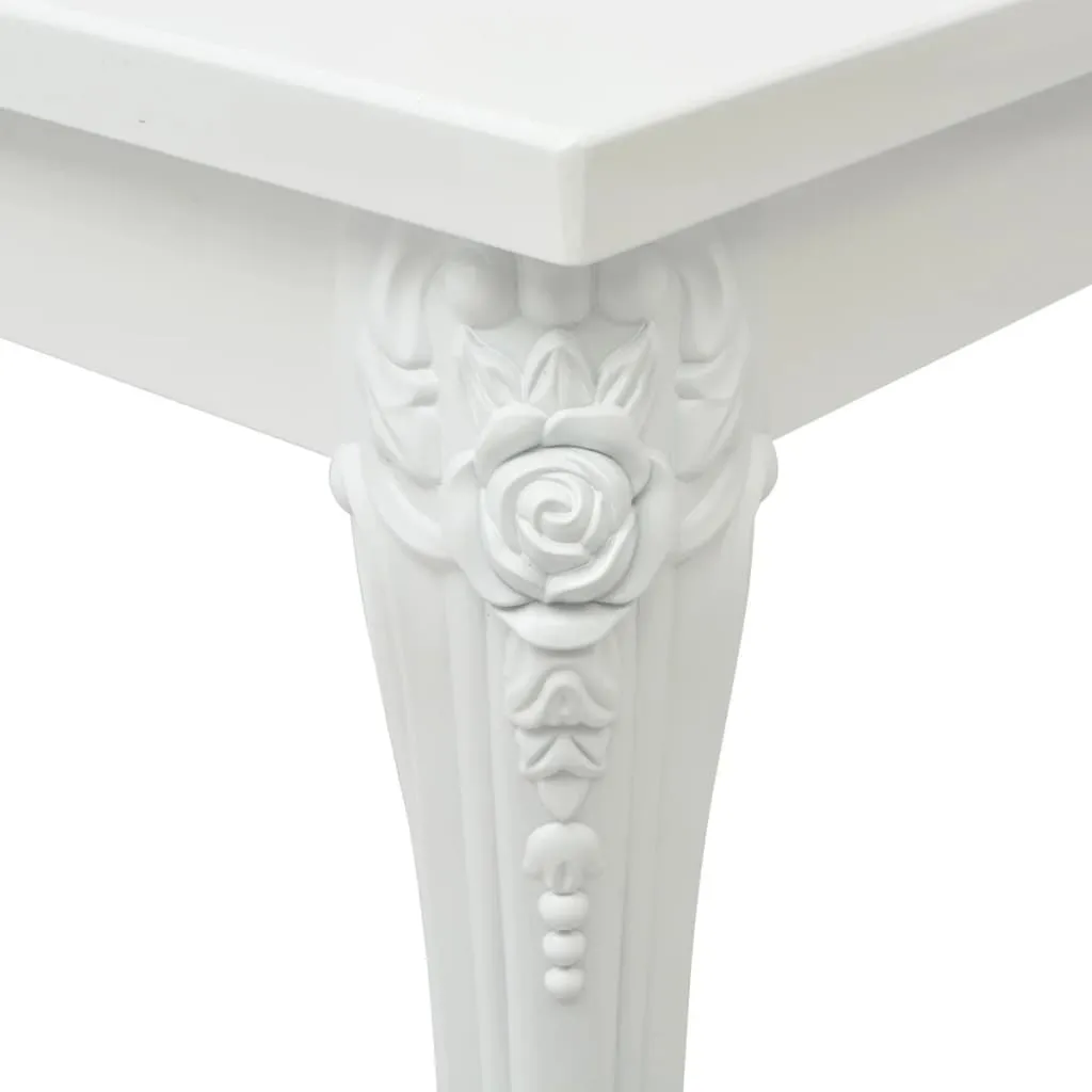 Dining Table Kitchen Table Dining Room Dinner Table High Gloss White