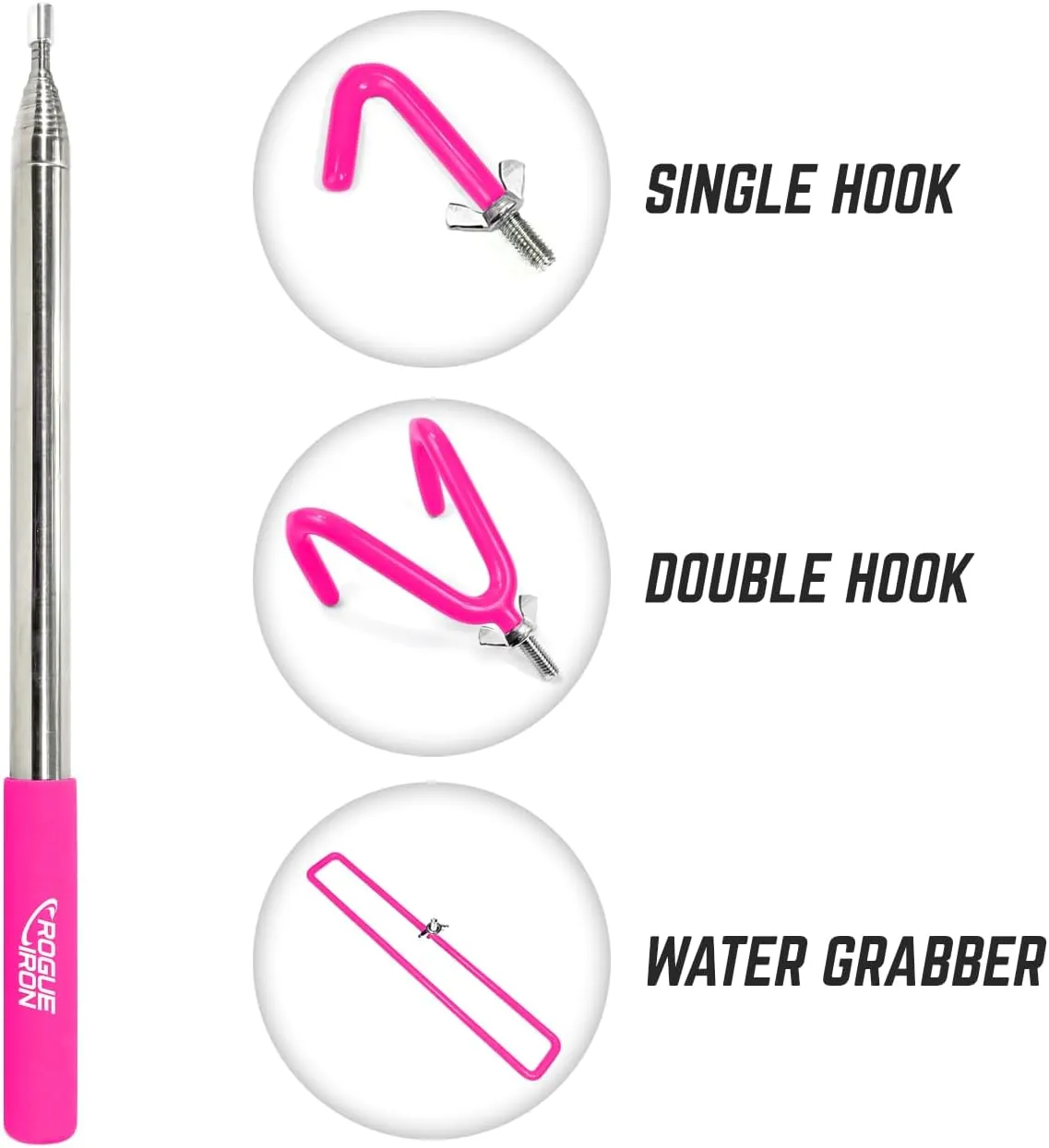 Disc Golf Retriever Pole Telescoping Disc Golf Accessories Grabber 16 inches to 16ft
