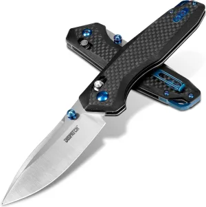 Dispatch Axis Lock Folding Pocket Knife with Clip, 3.27" D2 Steel Blade and G10 Handle, Camping Folding Knives for Men Women Hiking Survival Pocketknife