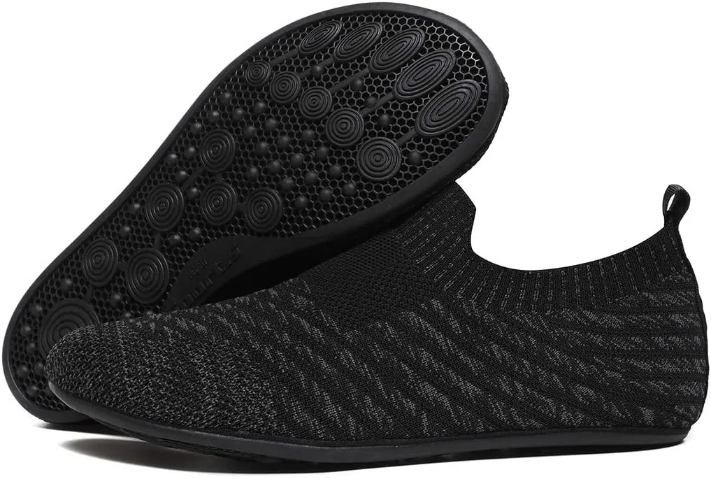 ditont Non-Slip Indoor House Slippers Lightweight Comfortable Grip House Home Shoes for Men Women
