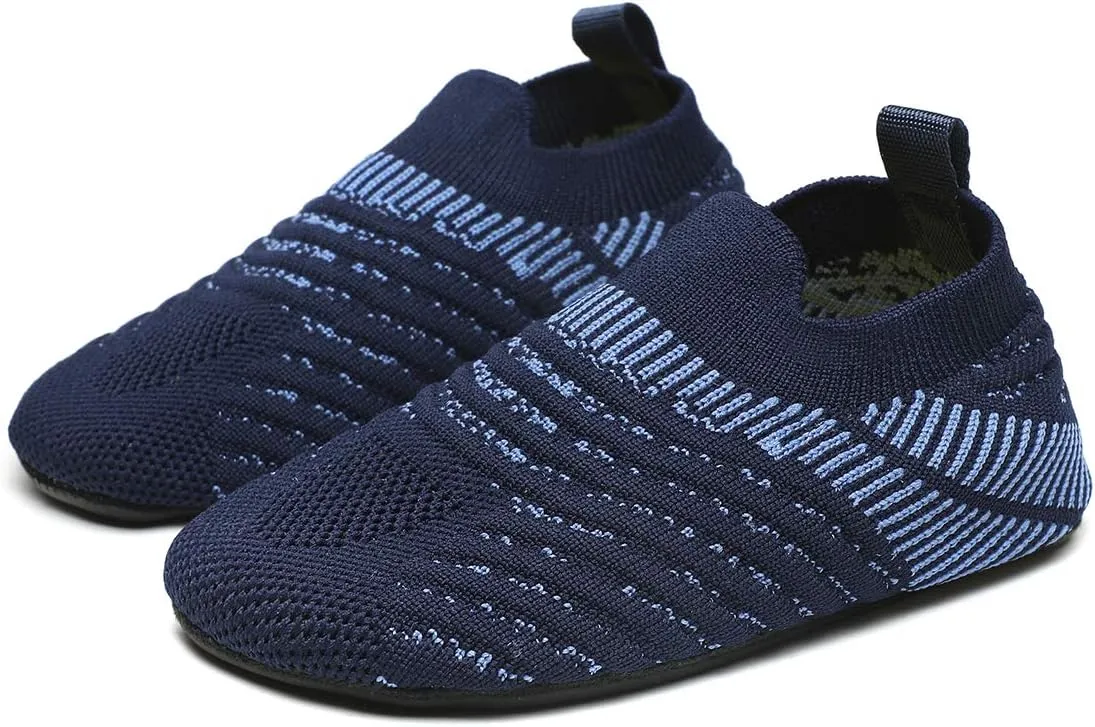 ditont Toddler Slippers Non-Slip Lightweight Comfortable Kids Indoor Grip House Home Shoes for Boys Girl