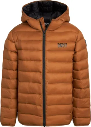 DKNY Boys Jacket – Midweight Insulated Quilted Outerwear Parka Puffer Coat – Water Resistant Boys Winter Hooded Jacket (8-20)